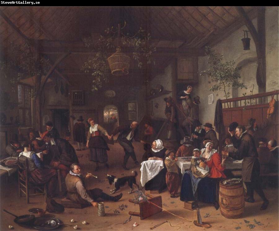 Jan Steen Merry Company in an inn